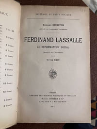 FERDINAND LASSALLE Le réformateur social