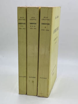 COMMENTAIRE - De Vienne à Alger (1938-1944) - D'Alger à Berne (1944-1952) - De Berne à Paris (1952-1962). CHAUVEL Jean - [Diplomatie]