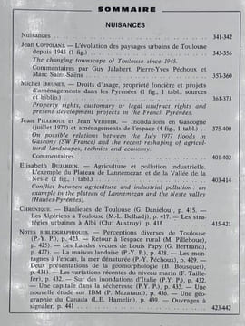 REVUE GEOGRAPHIQUE DES PYRENEES ET DU SUD-OUEST - Tome 49 Fascicule 3 - Juillet 1978. Collectif