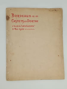 Bordeaux - Castets-En-Dorthe à bord du Lot & Garonne 6 mai 1900