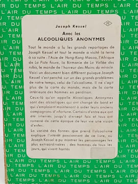 Avec les alcooliques anonymes. KESSEL Joseph