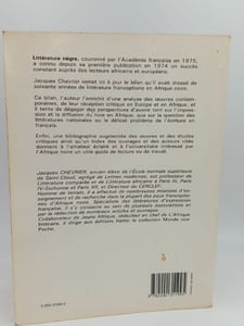 La littérature nègre