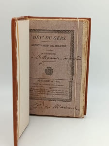 Annuaire du Département du Gers pour l'année bissextile 1828, avec le système Toaldo orné d'une gravure 
