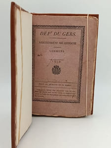 Annuaire du Département du Gers pour l'année bissextile 1820, avec le système Toaldo orné d'une gravure 
