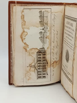 Annuaire du Département du Gers pour l'année bissextile 1820, avec le système Toaldo orné d'une gravure . Gers - Auch