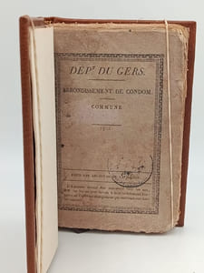 Annuaire du Département du Gers pour l'année bissextile 1824, avec le système Toaldo orné d'une gravure 
