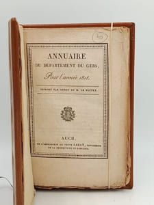 Annuaire du Département du Gers pour l'année 1818