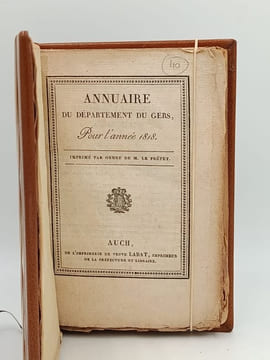 Annuaire du Département du Gers pour l'année 1818. Gers - Auch