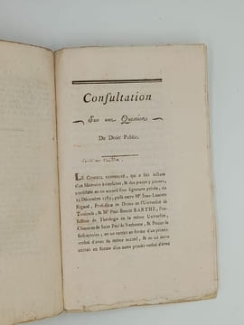ENSEMBLE DE PAMPHLETS CONTRE-REVOLUTIONNAIRES - Réplique à mm les curés du Diocèse dAuch à Leyde 1789 32 pages - Aux fidelles catholiques de la ville ...