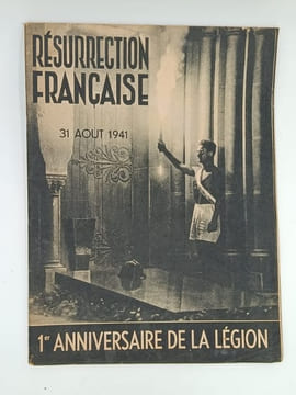 Résurrection Française 31 Aout 1941 1er Anniversaire de la Légion . Manillier G. - Séruzier J. G.