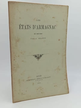 LES ETATS D'ARMAGNAC en 1631-1632. BRANET A. - [Gers]