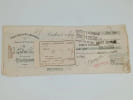 Lettre de Change Commerciale &eacute;mise par la maison de n&eacute;goce et eaux de vie J. LATOU P&egrave;re & Fils install&eacute;e &agrave; Condom dans le Gers du 16 F&eacute;vrier 1914. ...