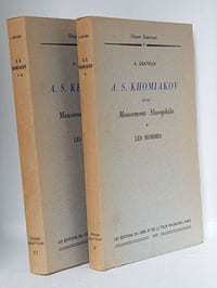 a; s; khomiakov et le Mouvement Slavophile. Les hommes - Les doctrines
