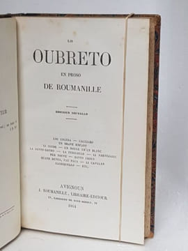 LIS OUBRETO EN VERS - LIS OUBRETO EN PROSO. [Félibrige] - ROUMANILLE Joseph