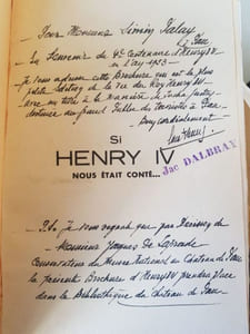 SI HENRY IV nous était conté... Le roi de la Poule au Pot et du Panache Blanc Scénario de Jac Dalbray