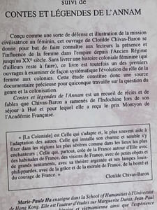LA FEMME FRANCAISE AUX COLONIES suivie de Contes et légendes de l'Annam