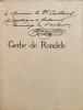 Gerbe de Rondels. Préface d'Emile Vinchon. Illustrations de Gilberte R. Sainson.. SAINSON Anatole.