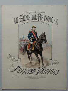 2 partitions illustrées sur le général Boulanger.
