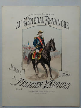 2 partitions illustrées sur le général Boulanger.. CHANSONS - Général Boulanger.