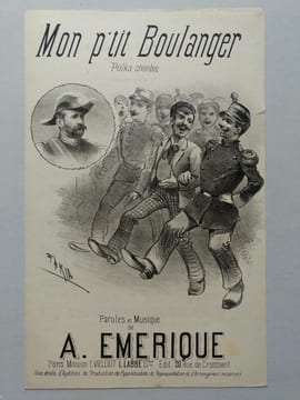Mon p’tit Boulanger. Polka chantée. Paroles et musique de A. Emerique. . ( CHANSON - Général BOULANGER) - EMERIQUE A.
