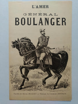 2 partitions illustrées.. CHANSONS - Général BOULANGER.