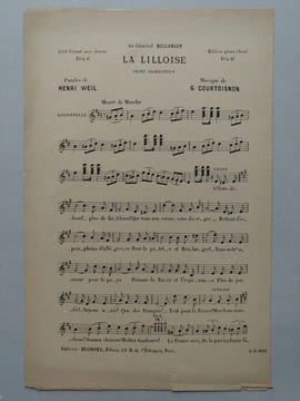 2 partitions.. (CHANSONS - Général BOULANGER) -