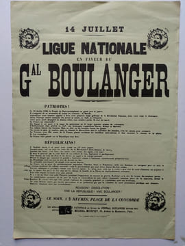Ensemble de journaux, articles divers sur le Général Boulanger.. (Général BOULANGER) -