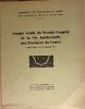 Compte-rendu du Second Congrès de la Vie Intellectuelle des Provinces du Centre. Moulins (Allier) 17 et 18 septembre 1933.. GROUPEMENT DES ...