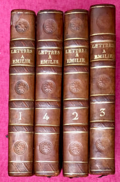 Lettres à Émilie sur la mythologie, par Demoustier. Nouvelle édition avec 100 petites gravures au trait représentant la Mythologie en figures.. ...