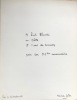 SAINTE FACE. Manuscrit autographe. 1951.. (ELUARD) - LOTON Maurice. 