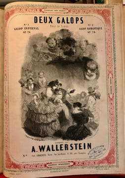 Recueil de partitions de musique de danses, pour piano, entre 1850 et 1880.. MUSIQUE -  CHANSONS - DANSES -
