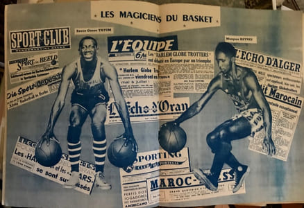 Abe Saperstein présente les Harlem Globetrotters. Programme - Souvenir. Tournée européenne 1951. Les H. G. T. jouent “ La Coupe Dubonnet “.