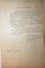 Lettre autographe signée à  “Mon cher confrère“, sans date, ( vers 1900) “samedi, 20 rue Severo“.  Il a feuilleté ses “livres de vers“ et n'a trouvé ...