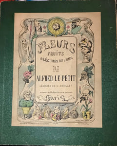 Fleurs, fruits et légumes du jour par Alfred Le Petit. Légendes de H. Briollet. 1871 par Alfred Le Petit