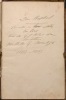 ENSEMBLE de deux manuscrits autographes : Don Raphael comédie en 2 Actes en Vers tirée de Gil blas de Santillane / Damoiselle Berthe, pièce en 1 acte ...
