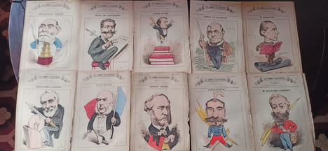 Les Hommes d'aujourd'hui - Dessins de Gill, (puis Demare.) Textes de Félicien Champsaur, puis Verlaine et altr.. Les Hommes d'aujourd'hui - ...
