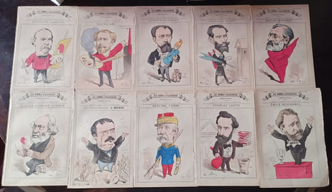 Les Hommes d'aujourd'hui - Dessins de Gill, (puis Demare.) Textes de Félicien Champsaur, puis Verlaine et altr.. Les Hommes d'aujourd'hui - ...