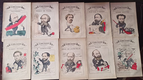 Les Hommes d'aujourd'hui - Dessins de Gill, (puis Demare.) Textes de Félicien Champsaur, puis Verlaine et altr.. Les Hommes d'aujourd'hui - ...