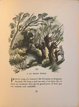La Mare au diable illustrée de trente-neuf illustrations par Pierre Gandon gravées sur bois par Gilbert Poilliot. Deux desso. GANDON Pierre - SAND ...