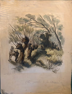 La Mare au diable illustrée de trente-neuf illustrations par Pierre Gandon gravées sur bois par Gilbert Poilliot. Deux desso
