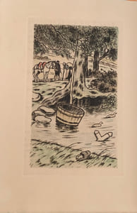 La mare au diable. Edition ornée de vingt-quatre eaux-fortes originales en couleurs par Charles Genty.