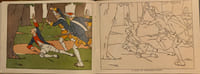 Les héros de l' Histoire. Albums à colorier "Cri-Cri" sur papier aquarelle.