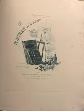 Le Portrait du Louvre. Conte de Noêl. Illustrations de M. le Comte de L'Aigle.. Voguë Eugène-Melchior de.