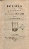 Poésies de Mme la princesse Constance de Salm. Deuxième édition.. SALM , Constance de Théis princesse de. 