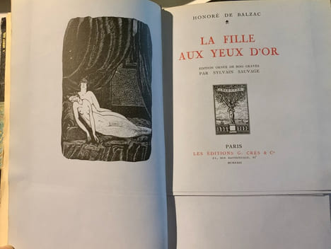 La fille aux yeux d'or. Edition ornée de bois de Sylvain Sauvage.. BALZAC Honoré de.