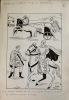 Histoire de la Poste et de la Philatélie. Tapuscrit et dessins originaux.. ISELIN Henri (Paris 1898 - Le Perreux-sur-Marne 1998), illustrateur, ...