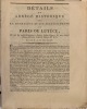 Détails et Abrégé historique sur la fondation et les accroissements de Paris ou Lutèce, et sur les embellissemens , depuis Jules César, 36 ans avant ...