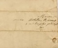  Lettre autographe signée  à Achille Ricourt.. CONSIDÉRANT Victor, Prosper (Salins-les-Bains,1808 - Paris, 1893).