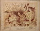 España , suite de valses, d'après la célèbre Rhapsodie d' Emmanuel Chabrier, par Emile Waldteufel, pour le piano.. (Partition) - WALDTEUFEL Emile ...