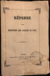 Réponse à des questions que chacun se fait.
